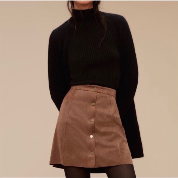 Wilfred Dresses & Skirts - Aritzia Wilfred Free Centinela Vegan Suede Skirt